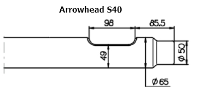 SOLIDA Breitmeissel (quer) - Arrowhead S40