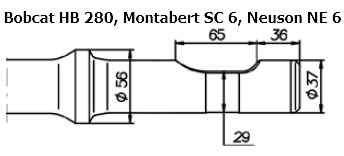 SOLIDA Spitzmeissel - Bobcat HB 280, Montabert SC 6, Neuson NE 6