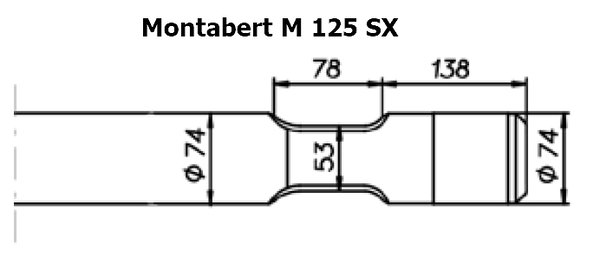 SOLIDA Flachmeissel (quer) - Montabert M 125 SX