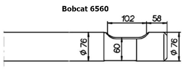 SOLIDA Breitmeissel (quer) - Bobcat 6560