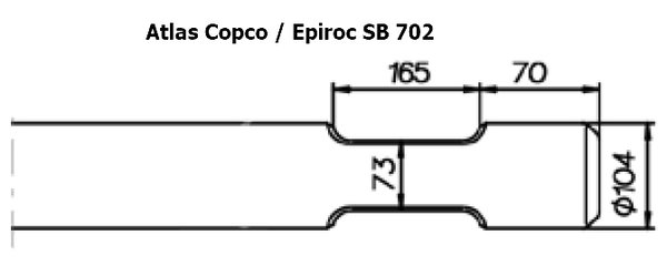 SOLIDA Stampfmeissel - Atlas Copco / Epiroc SB 702