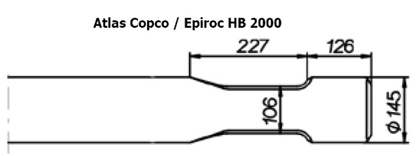 SOLIDA Spitzmeissel - Atlas Copco / Epiroc HB 2000