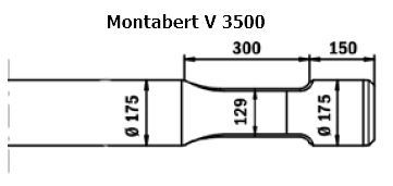 SOLIDA Stampfmeissel - Montabert V 3500